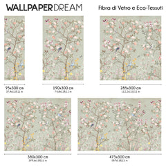 Carta da parati Roseto d'Oriente dimensioni Fibra di Vetro Carta da parati Roseto d'Oriente dimensioni Fibra di Vetro