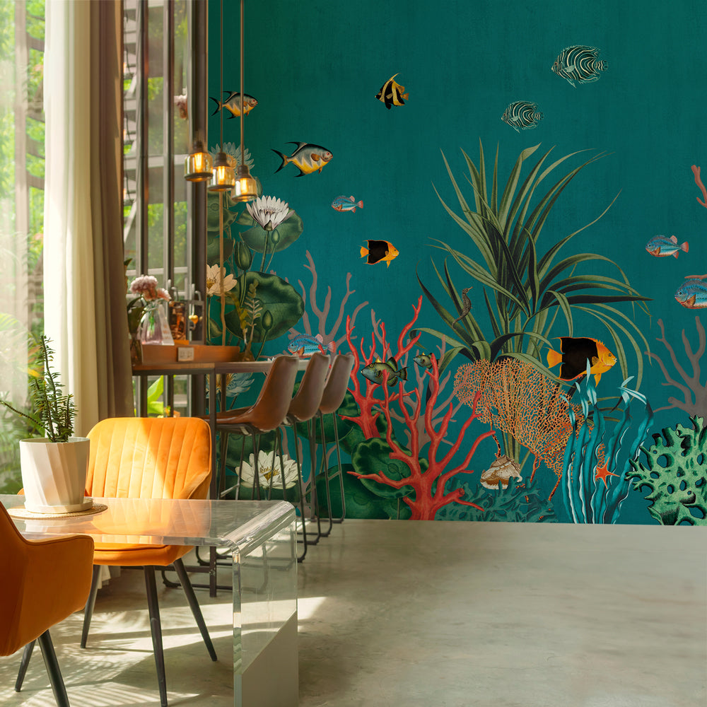 Carta da parati Profondo Blue - esercizi commerciali Carta da parati Profondo Blue - esercizi commerciali