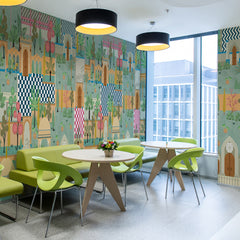 Carta da parati Indian Naive - esercizi commerciali, locali pubblici, hotel Carta da parati Indian Naive - esercizi commerciali, locali pubblici, hotel