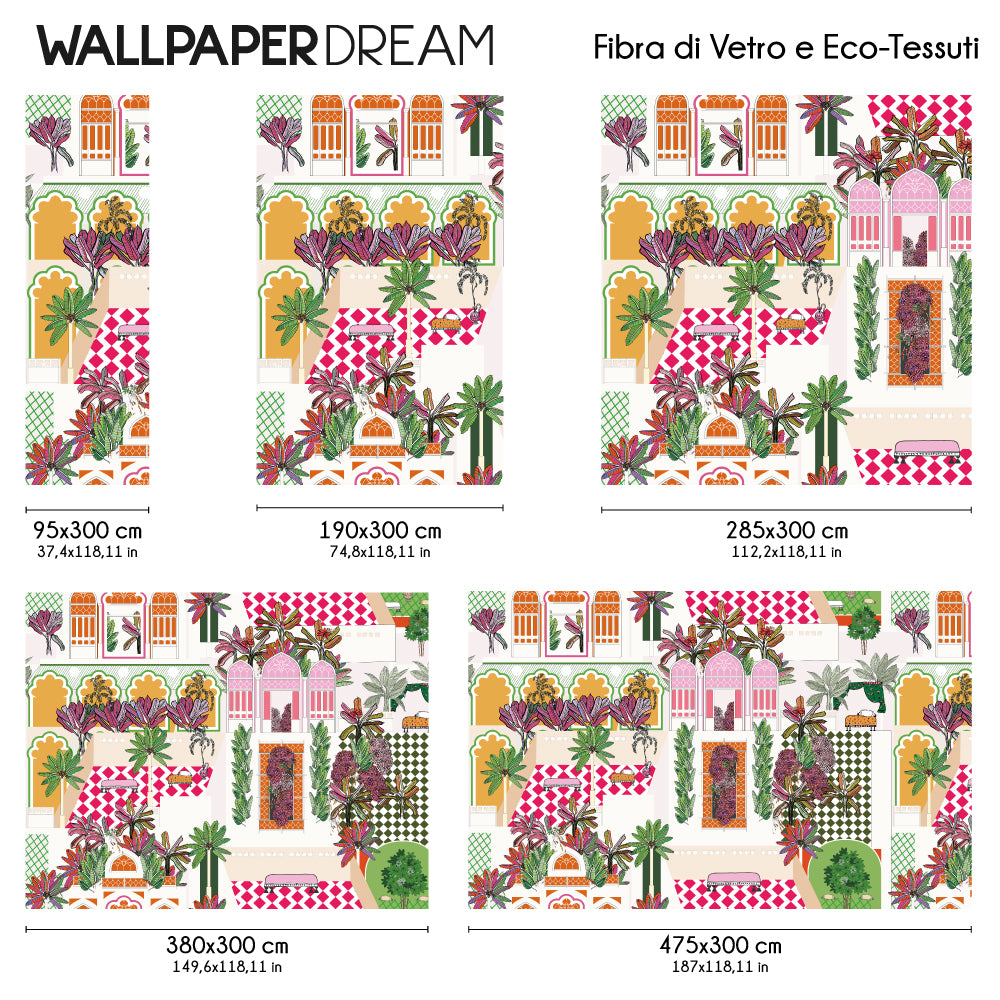 Carta da parati Indian Desire dimensioni Fibra di vetro Carta da parati Indian Desire dimensioni Fibra di vetro