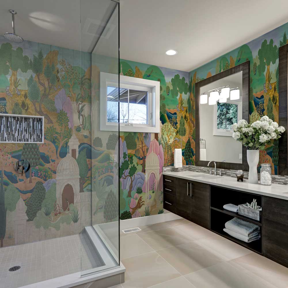 Carta da parati Neverending Journey - bagno, box doccia Carta da parati Neverending Journey - bagno, box doccia