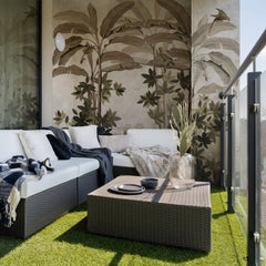 Carta da parati Affresco tropicale - per esterni Carta da parati Affresco tropicale - per esterni