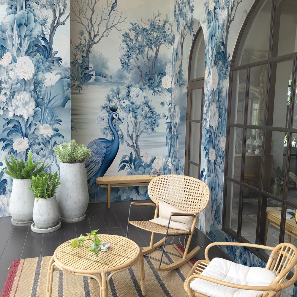 Carta da parati Blue Song - per esterni Carta da parati Blue Song - per esterni