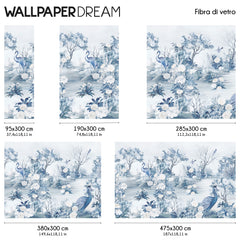 Carta da parati Blue Song dimensioni fibra di vetro Carta da parati Blue Song dimensioni fibra di vetro