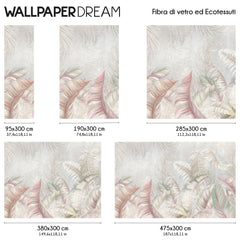 Carta da parati Tropic pastel dimensioni Fibra di vetro Carta da parati Tropic pastel dimensioni Fibra di vetro
