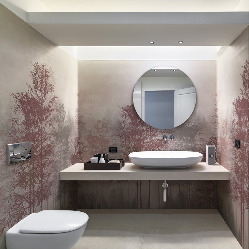 Carta da parati Gloomy forest - bagno Carta da parati Gloomy forest - bagno