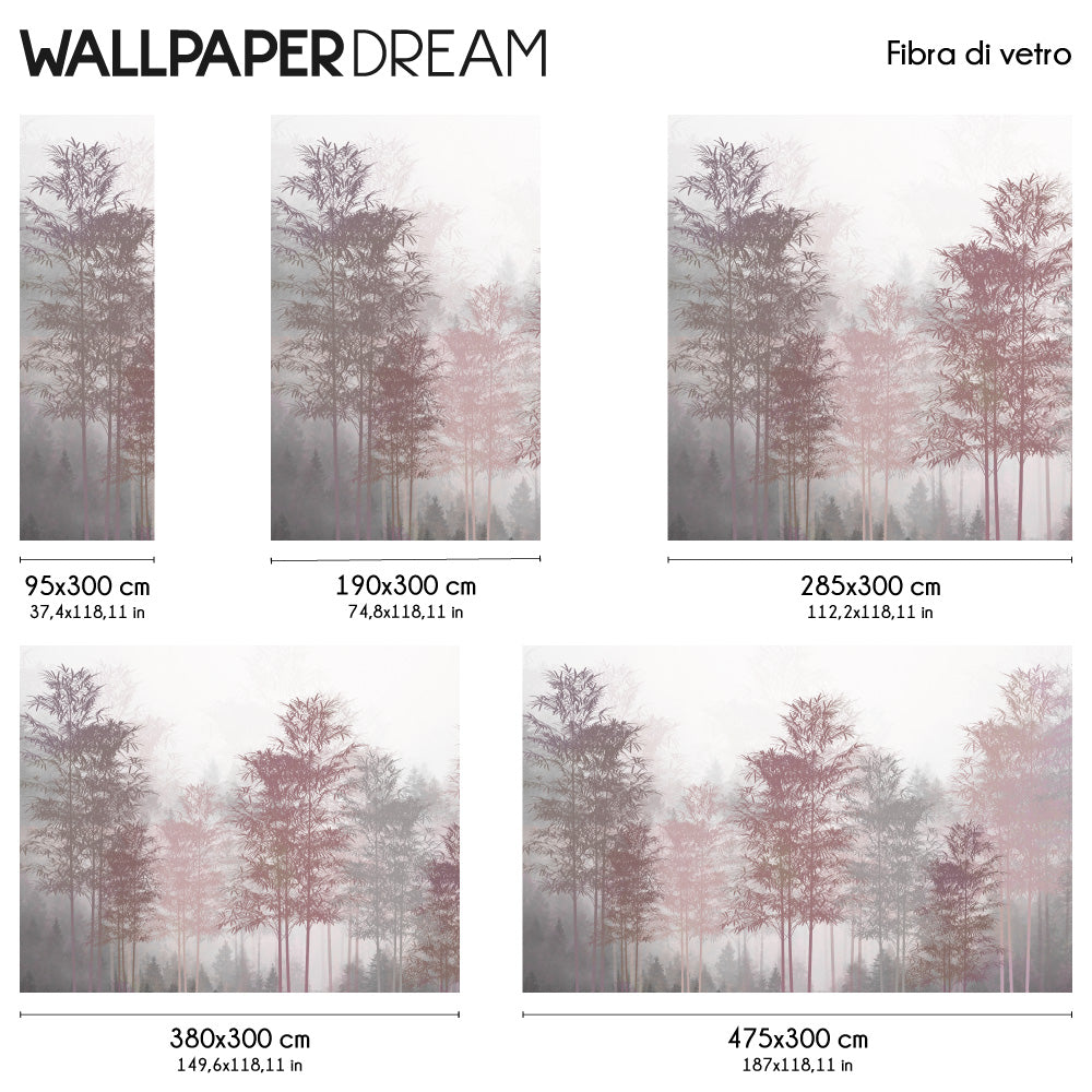 Carta da parati Gloomy forest dimensioni fibra di vetro Carta da parati Gloomy forest dimensioni fibra di vetro