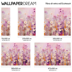 Carta da parati Danza floreale dimensioni Fibra di vetro Carta da parati Danza floreale dimensioni Fibra di vetro