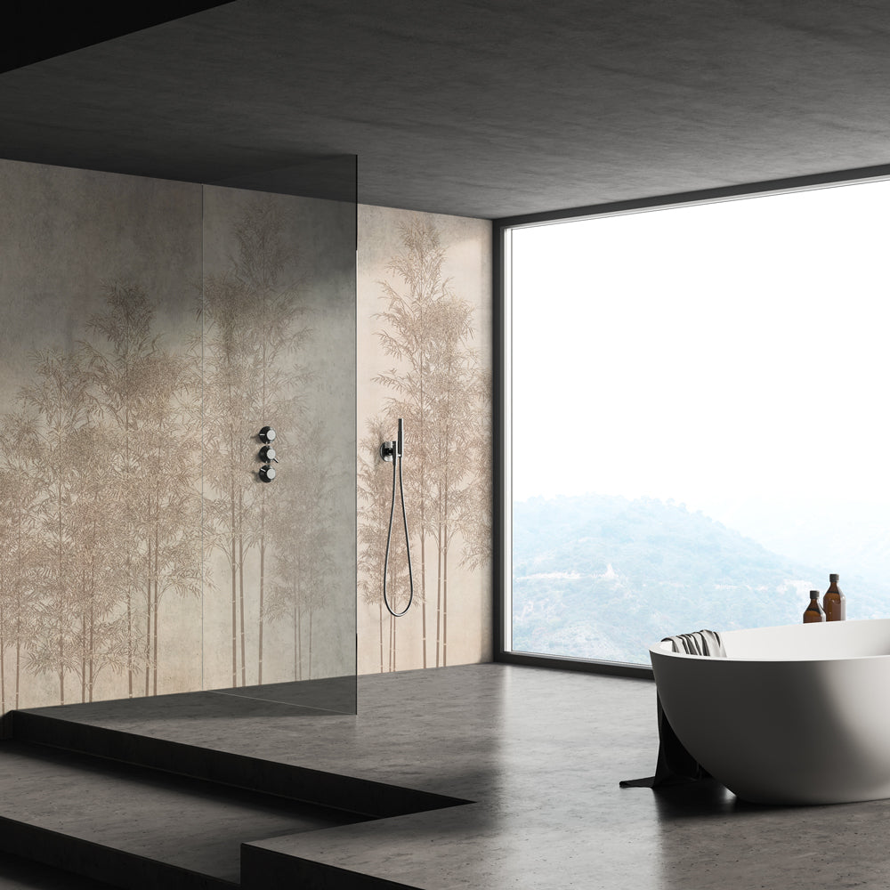 Carta da parati Bosco tenue - bagno Carta da parati Bosco tenue - bagno
