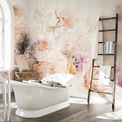 Carta da parati Voûte florale - bagno Carta da parati Voûte florale - bagno