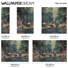 Flamingo lake Wall Mural Flamingo lake Wall Mural
