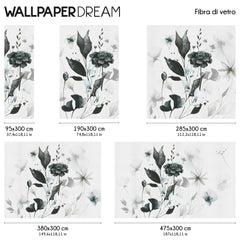 Ink flowers Wall Mural Ink flowers Wall Mural