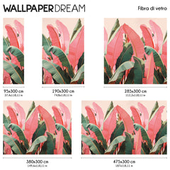 Papel pintado Hojas de plátano de colores. Papel pintado Hojas de plátano de colores.