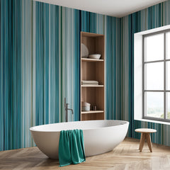 Carta da parati Blue stripes - bagno Carta da parati Blue stripes - bagno
