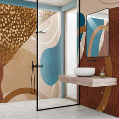 Carta da parati Terra e mare - box doccia Carta da parati Terra e mare - box doccia