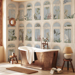 Carta da parati Loggia sull'Eden - bagno Carta da parati Loggia sull'Eden - bagno