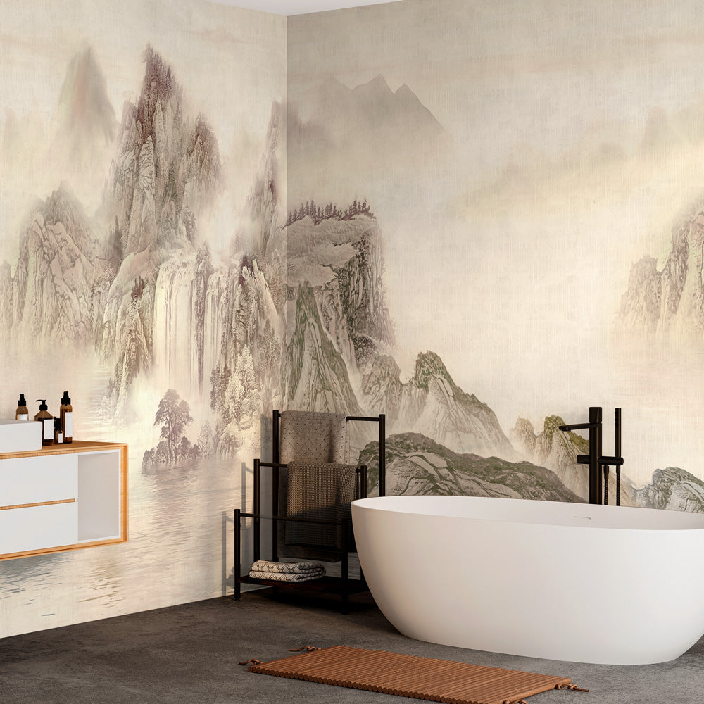Carta da parati Viaggio in oriente - bagno Carta da parati Viaggio in oriente - bagno