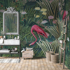 Carta da parati L'Eden di Rousseau - bagno Carta da parati L'Eden di Rousseau - bagno