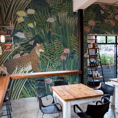 Carta da parati Felini naif - esercizi commerciali Carta da parati Felini naif - esercizi commerciali