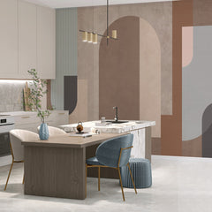 Carta da parati Geometrie chic - cucina, sala da pranzo Carta da parati Geometrie chic - cucina, sala da pranzo