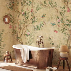 Carta da parati Rami intrecciati - bagno Carta da parati Rami intrecciati - bagno