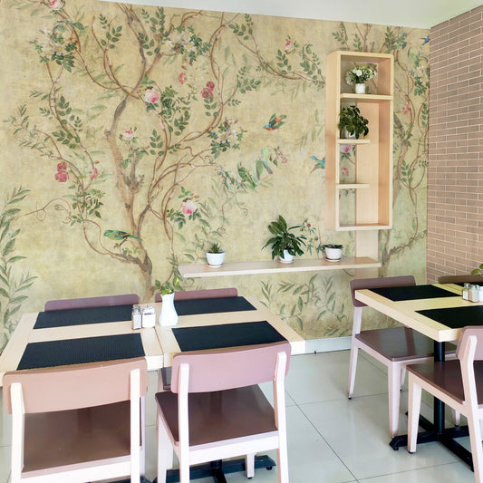 Carta da parati Rami intrecciati - locali pubblici