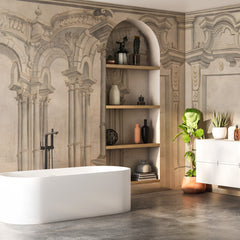 Carta da parati Architettura fantasiosa - bagno Carta da parati Architettura fantasiosa - bagno