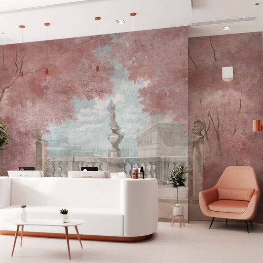 Carta da parati Portico neoclassico - hotel, esercizi commerciali