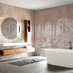 Carta da parati Loggia bucolica - bagno Carta da parati Loggia bucolica - bagno