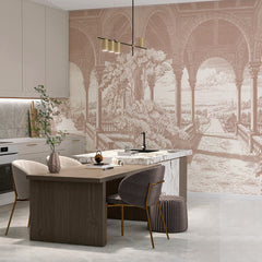 Carta da parati Loggia bucolica - cucina, sala da pranzo Carta da parati Loggia bucolica - cucina, sala da pranzo