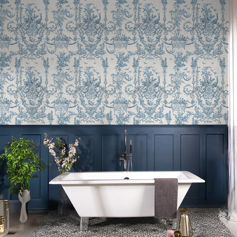 Carta da parati Toile preziosa - bagno Carta da parati Toile preziosa - bagno