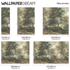 Carta da parati Foresta dipinta Carta da parati Foresta dipinta