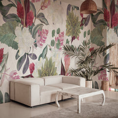 Carta da parati Primavera Vintage - Soggiorno Carta da parati Primavera Vintage - Soggiorno