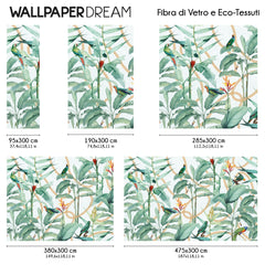 Carta da parati Tropical mint dimensioni Fibra di Vetro Carta da parati Tropical mint dimensioni Fibra di Vetro