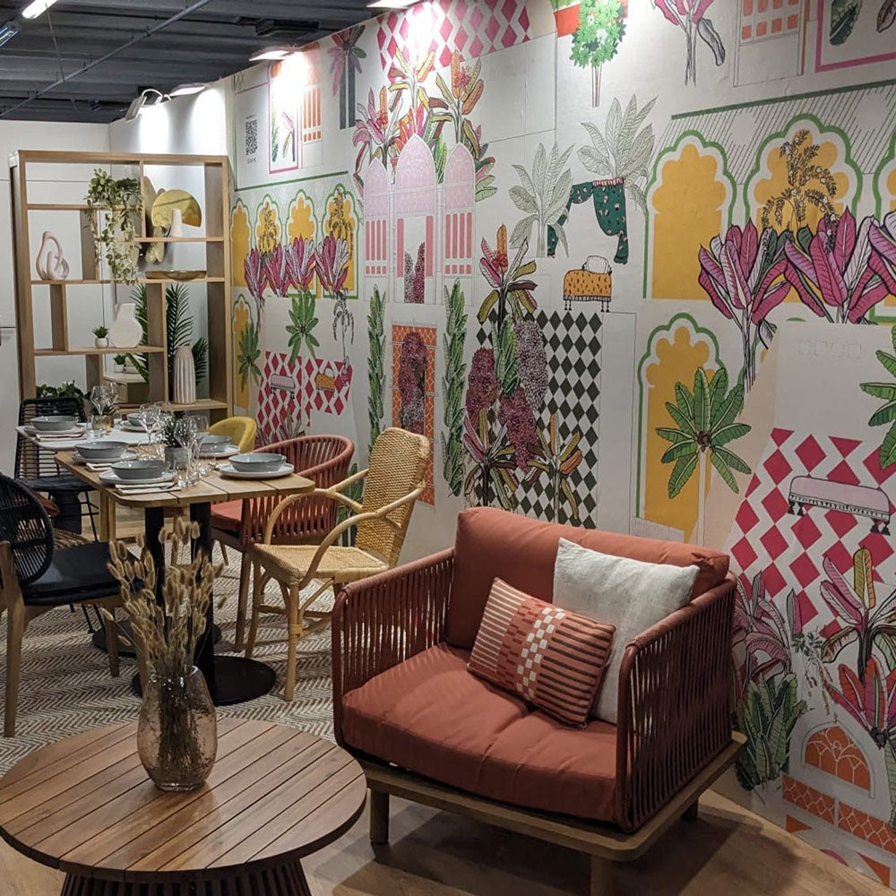 carta da parati Indian desire | rosa  carta da parati Indian desire | rosa