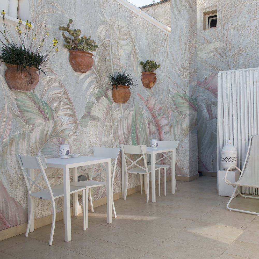 Carta da parati Tropic pastel - per esterni Carta da parati Tropic pastel - per esterni