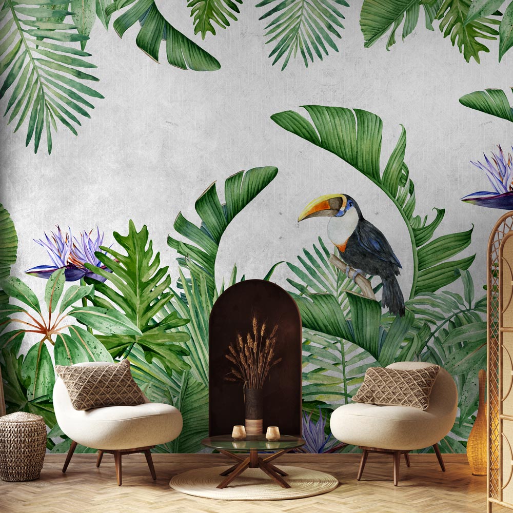 Carta da parati Tucano soggiorno 2 Carta da parati Tucano soggiorno 2