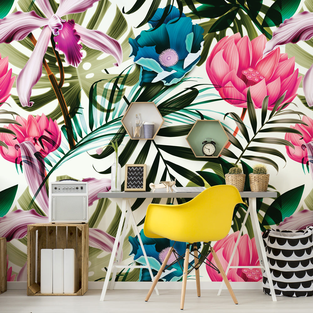 Carta da parati Profumi tropicali - ufficio Carta da parati Profumi tropicali - ufficio