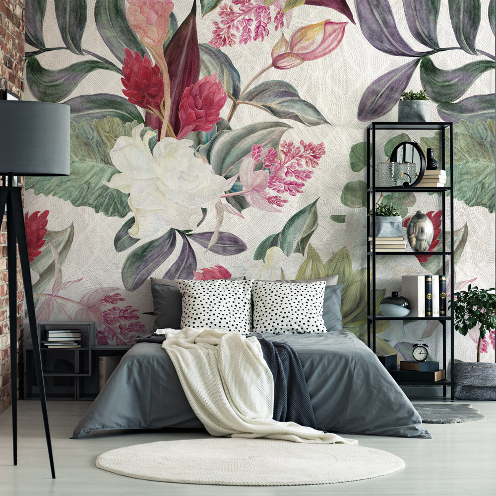 Carta da parati Primavera Vintage - camera da letto Carta da parati Primavera Vintage - camera da letto