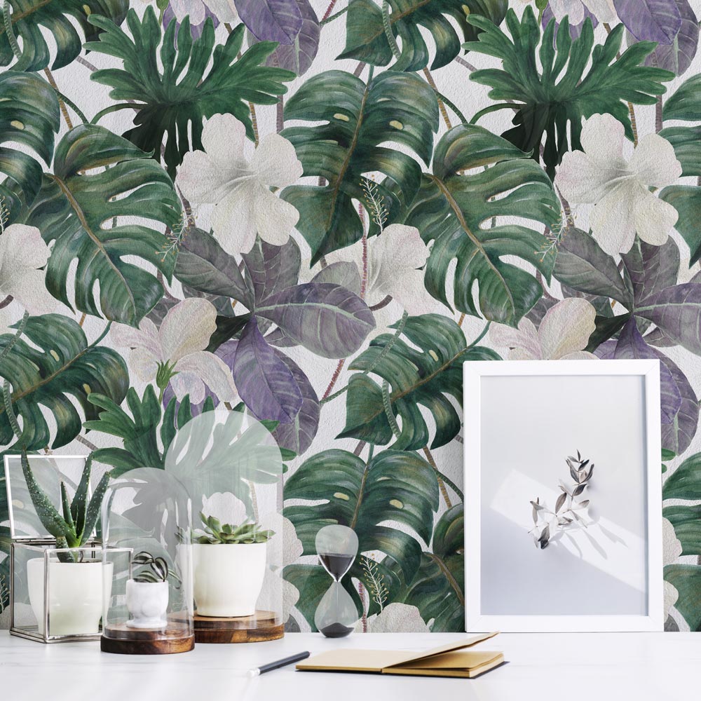 Carta da parati Vintage jungle dettaglio Carta da parati Vintage jungle dettaglio