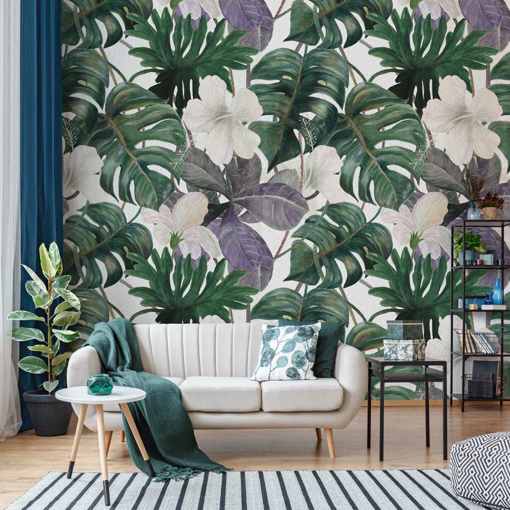 Carta da parati Vintage jungle - soggiorno Carta da parati Vintage jungle - soggiorno