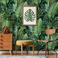 Carta da parati Tropical palm dettaglio Carta da parati Tropical palm dettaglio