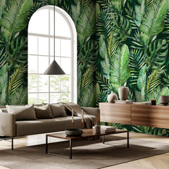 Carta da parati Tropical palm soggiorno 2 Carta da parati Tropical palm soggiorno 2