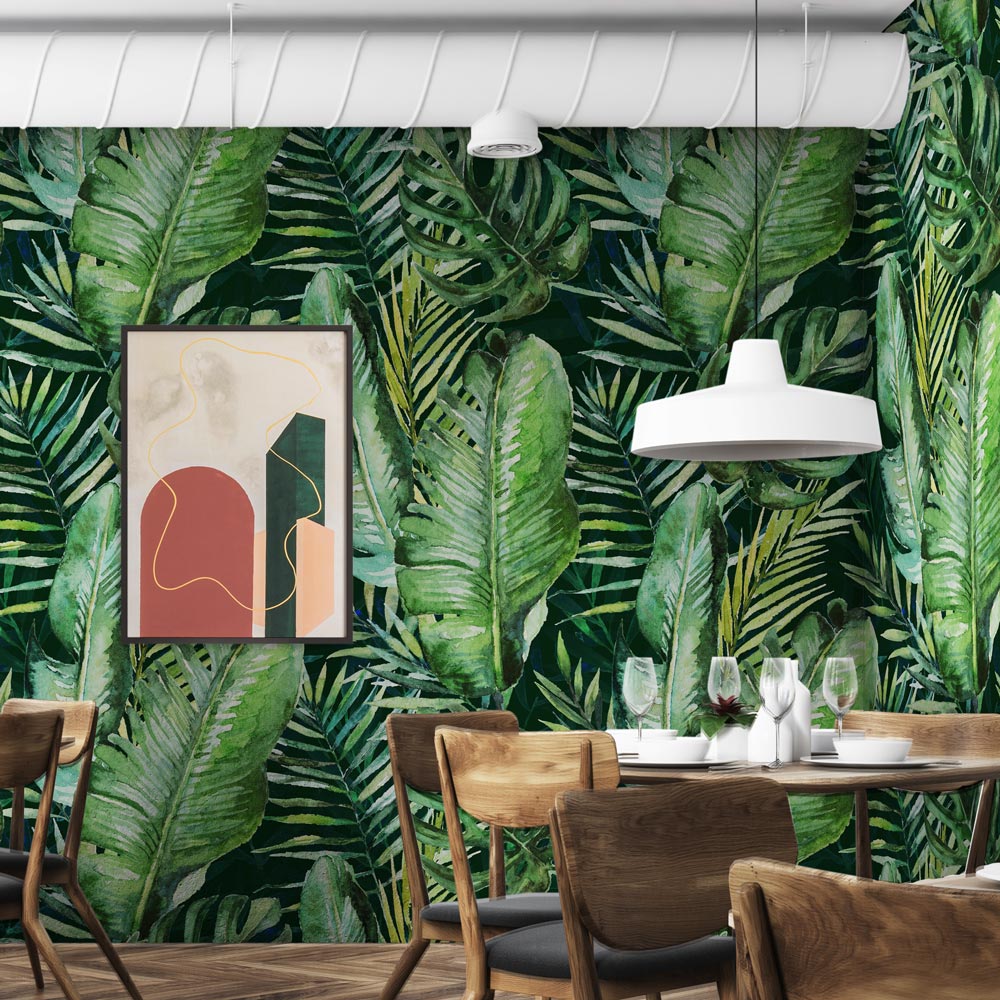 Carta da parati Tropical palm - esercizi commerciali Carta da parati Tropical palm - esercizi commerciali