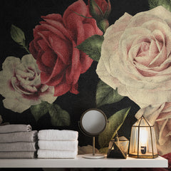 Carta da parati Roses Retrò dettaglio Carta da parati Roses Retrò dettaglio