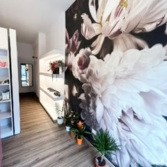 Carta da parati Fiori dipinti soggiorno 2 Carta da parati Fiori dipinti soggiorno 2