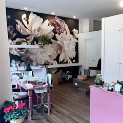 Carta da parati Fiori dipinti - esercizi commerciali Carta da parati Fiori dipinti - esercizi commerciali