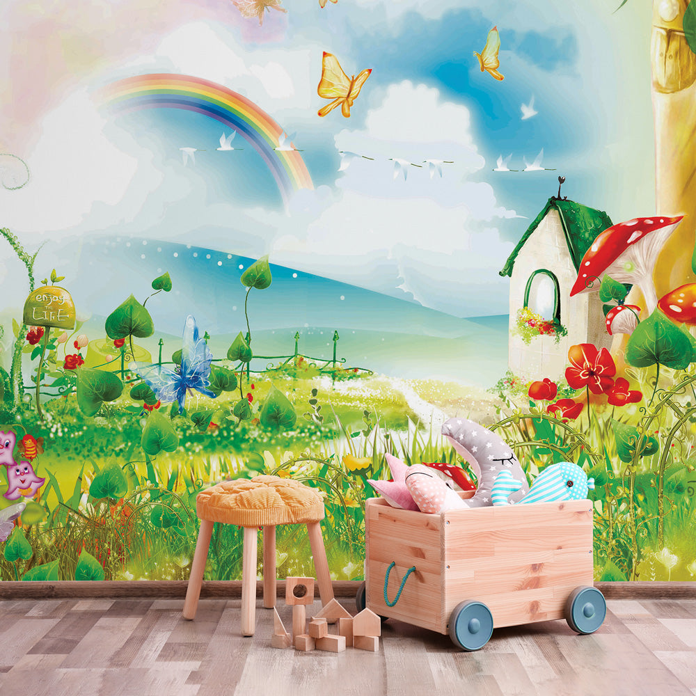 Carta da parati Il Paese delle fiabe per bambini 2 Carta da parati Il Paese delle fiabe per bambini 2