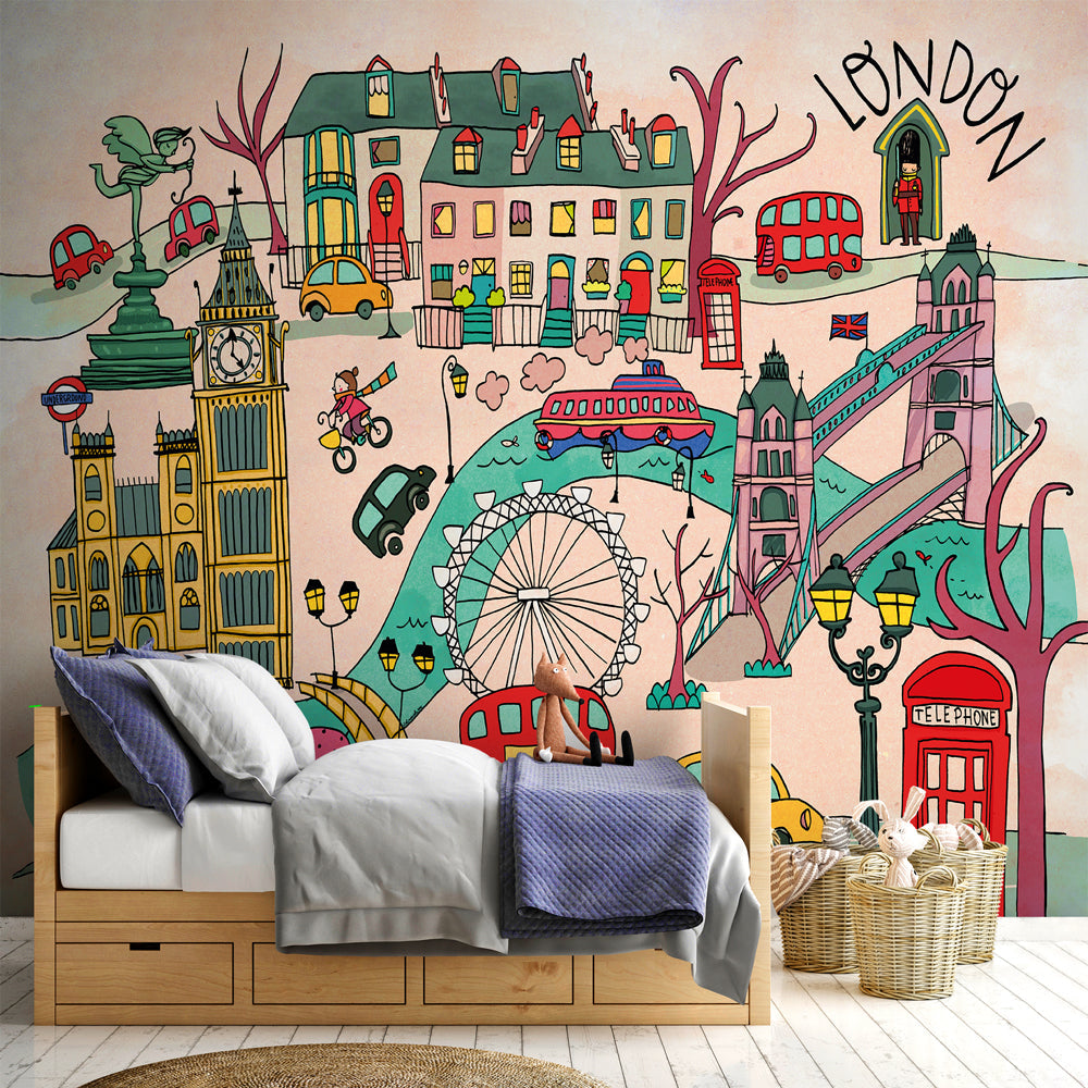 Carta da parati Londra - per bambini Carta da parati Londra - per bambini