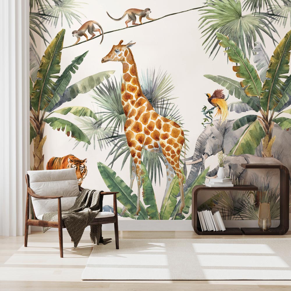 Carta da parati Safari per bambini 2 Carta da parati Safari per bambini 2